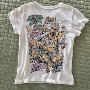 RARE John Galt Brandy Melville Tee California School Bus Chill Since 93 Highway